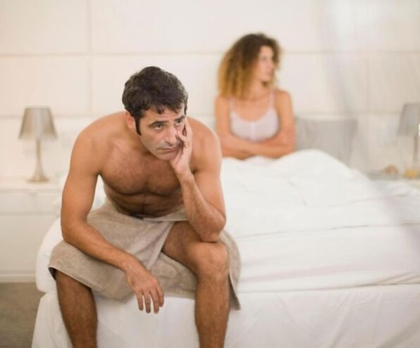 Un hombre tiene un problema potencial